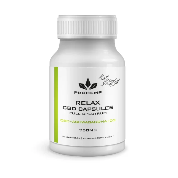 Relax Capsules (CBD + Ashwagandha + D3)